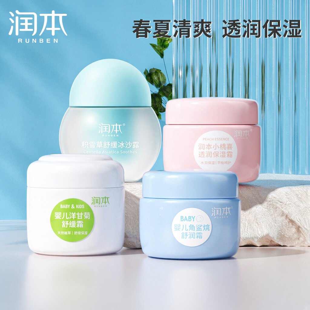 婴幼儿面霜儿童舒缓霜护肤润本
