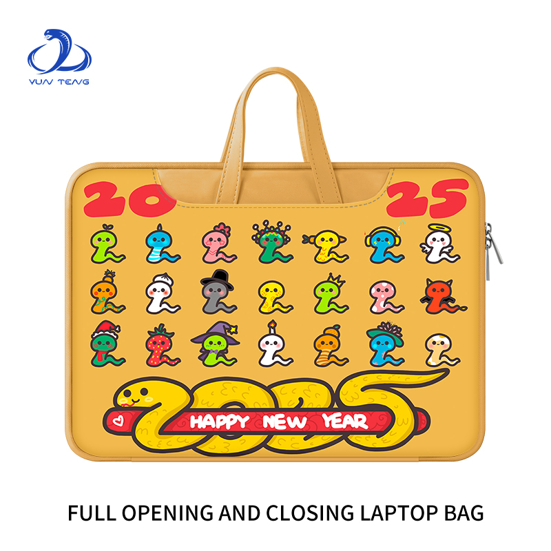 卡通可爱2025蛇年手提电脑包16寸适用于华为matebook14内胆包苹果Macair13.3英寸笔记本保护套联想小新pro15