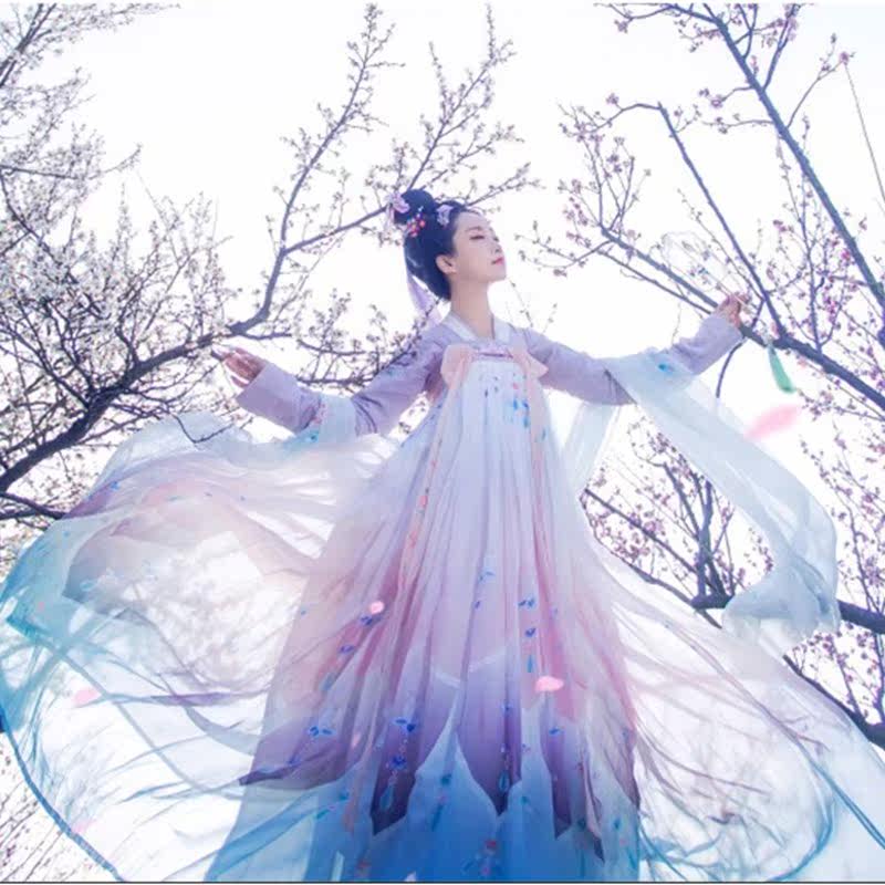 鲛人泪汗服女装 古装衣锦江南汉服女妙上齐胸襦裙裙套装裙复古女|ruв категории Женская одежда, костюм/национальная одежда/театр костюм, национальная одежда/этап погрузки - от Buy2taobao.com для оказания профессиональной услуги покупки агента Taobao