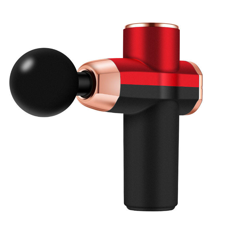 新款12V迷你撞色筋膜枪便携式震动肌肉放松器颈椎腰部腿部按摩枪