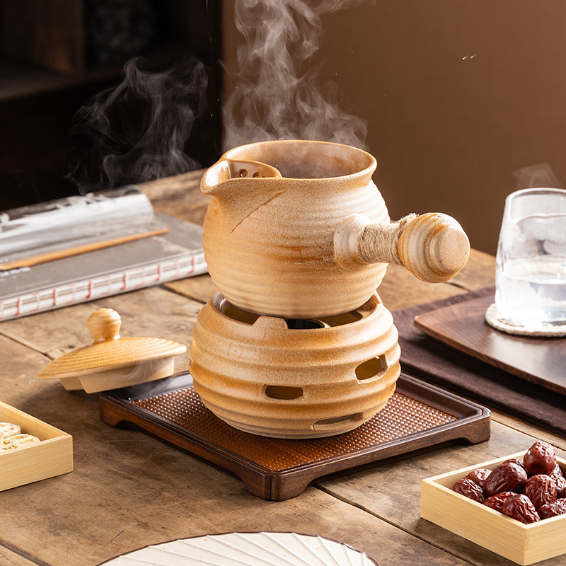 原矿陶土罐罐壶可干烧围炉煮奶茶壶家用烤温奶茶炖梨煲汤粥罐茶壶,餐饮具,茶壶,淘宝优惠券,粉丝福利购,淘宝优惠卷
