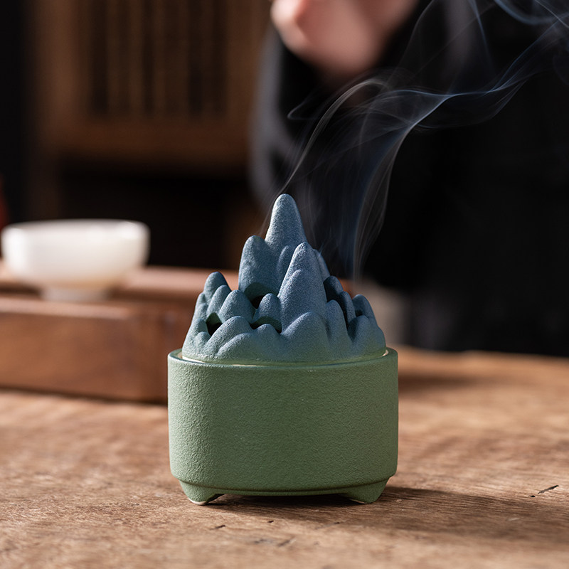 禅意覆古博山炉家用室内香薰炉檀香盘香炉茶道摆件小沉香陶瓷艾香,餐饮具,茶道/香炉,淘宝优惠券,粉丝福利购,淘宝优惠卷