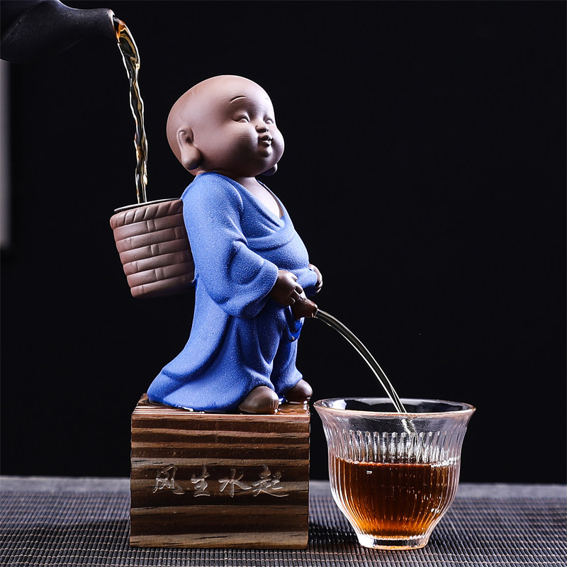 创意紫砂尿童茶滤小和尚茶漏斗公道杯茶叶过滤网功夫茶具配件茶隔,餐饮具,茶滤,淘宝优惠券,粉丝福利购,淘宝优惠卷