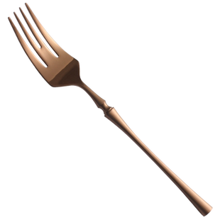 复古玫瑰金哑光 小蛮腰牛排刀叉勺套装甜品果叉咖啡搅拌勺 西餐具