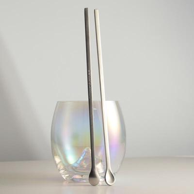 雾面精致304不锈钢搅拌勺