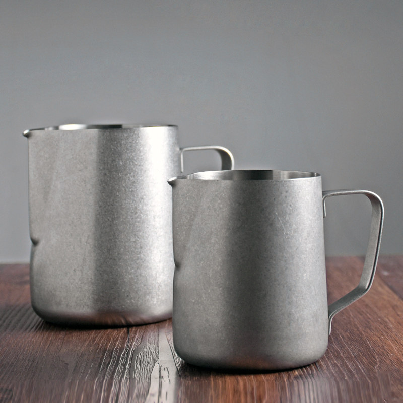 复古做旧304不锈钢拉花杯带刻度拉花缸咖啡打奶缸专业打奶泡杯,餐饮具,拉花缸/拉花杯/打奶缸,淘宝优惠券,粉丝福利购,淘宝优惠卷