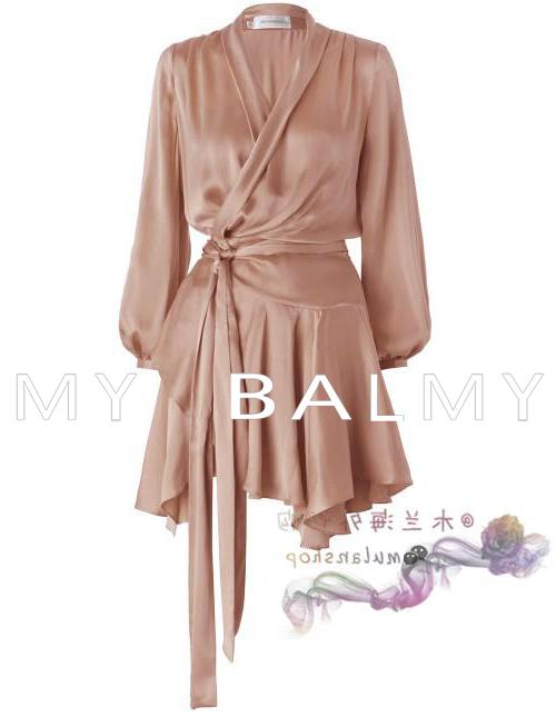 2018夏季新款品牌女装飘逸薄时尚含真丝雪纺连衣裙实拍热销推荐