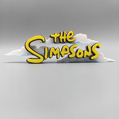 辛普森一家 The Simpsons Logo 立体字体 立牌 标志 高颜值 摆件