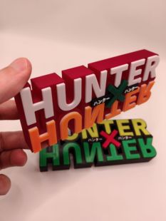 全职猎人 Hunter X Hunter Logo  立牌 立体招牌 手办 摆件 现货