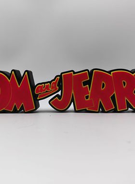 猫和老鼠 Tom and Jerry Logo  立体字体 立牌 招牌 潮玩 摆件