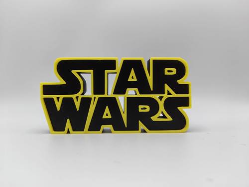 星球大战 Star Wars Logo  立体字体 立牌 招牌 潮玩 高颜值 摆件