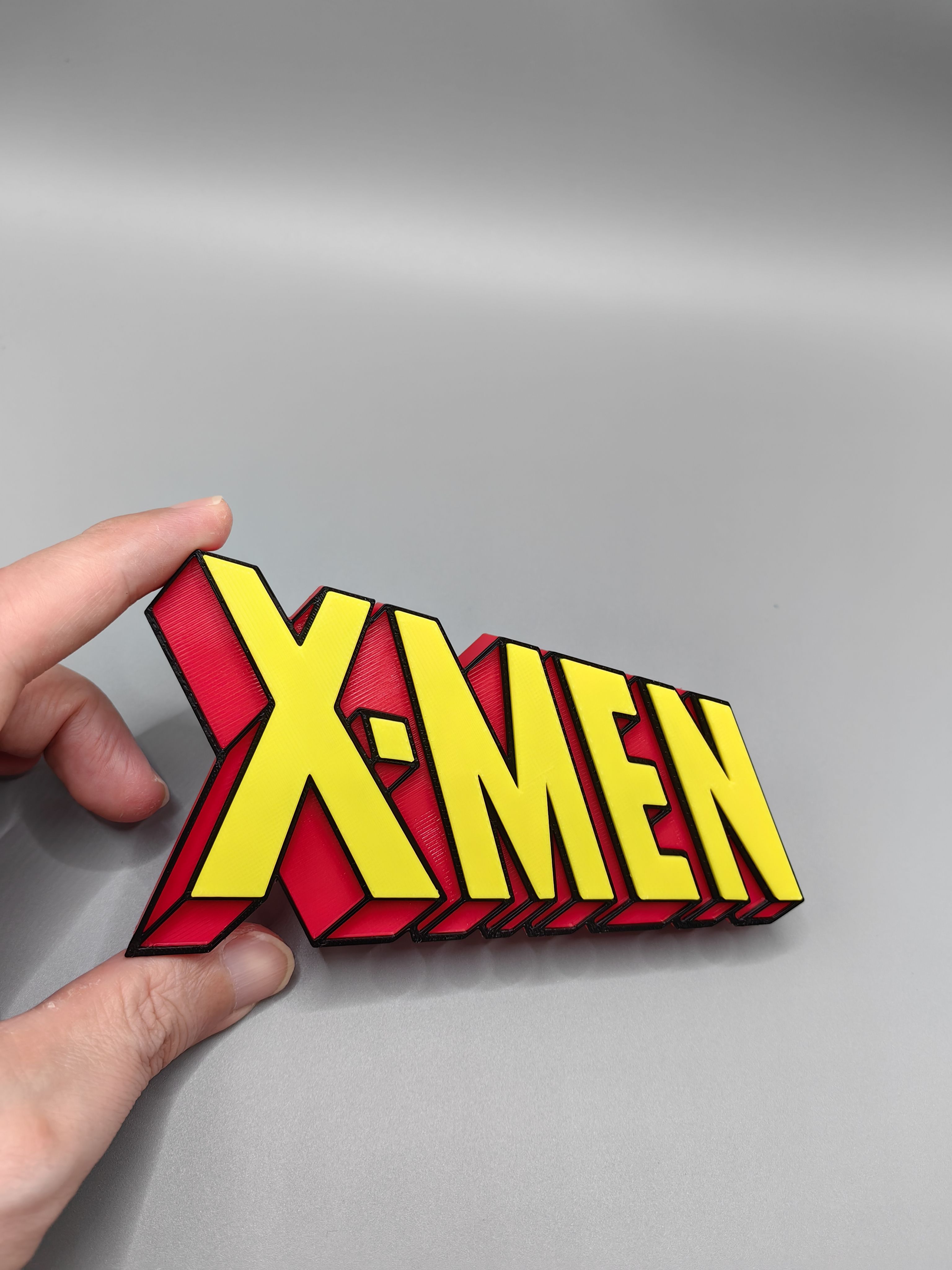 X-Men  X战警 漫威 金刚狼 Logo 立体字体 立牌 铭牌 标志 摆件