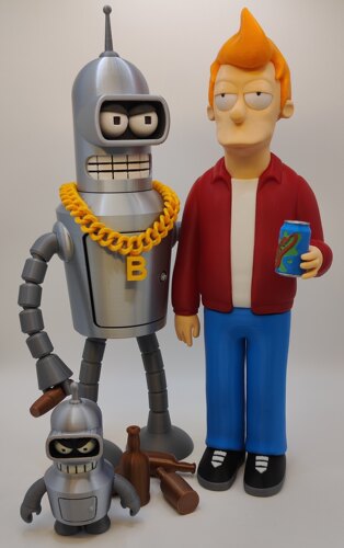 飞出个未来 动画 弗莱 与 班德 手办 Futurama Fry & Bender 现货 - 封面