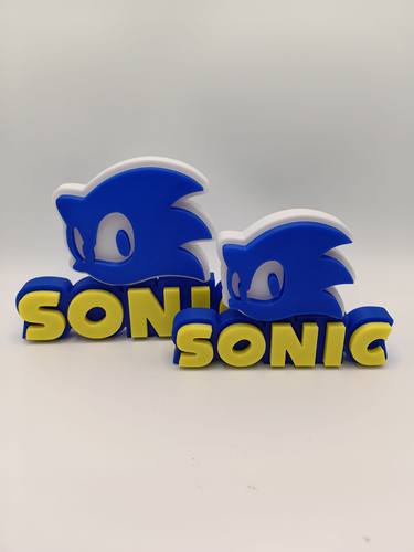 索尼克 超音鼠  Sonic Logo  立体字体 立牌 招牌 高颜值 摆件