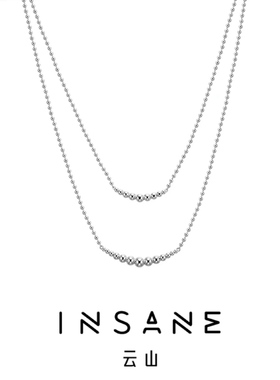 INSANE/云山 铜合金项链 X•EVERYDAY小众简约百搭珠玑叠戴项链