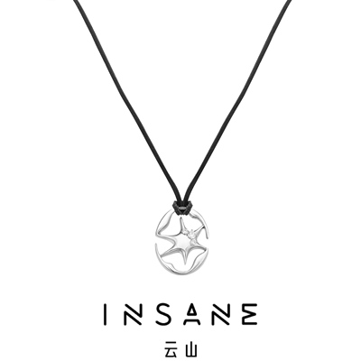INSANE/云山 铜合金皮质项链 X•EVERYDAY小众个性酷拽星星长项链