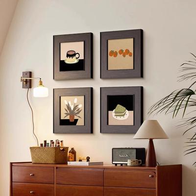 法式复古客厅装饰画中古风高级感玄关卧室床头组合挂画2024新款