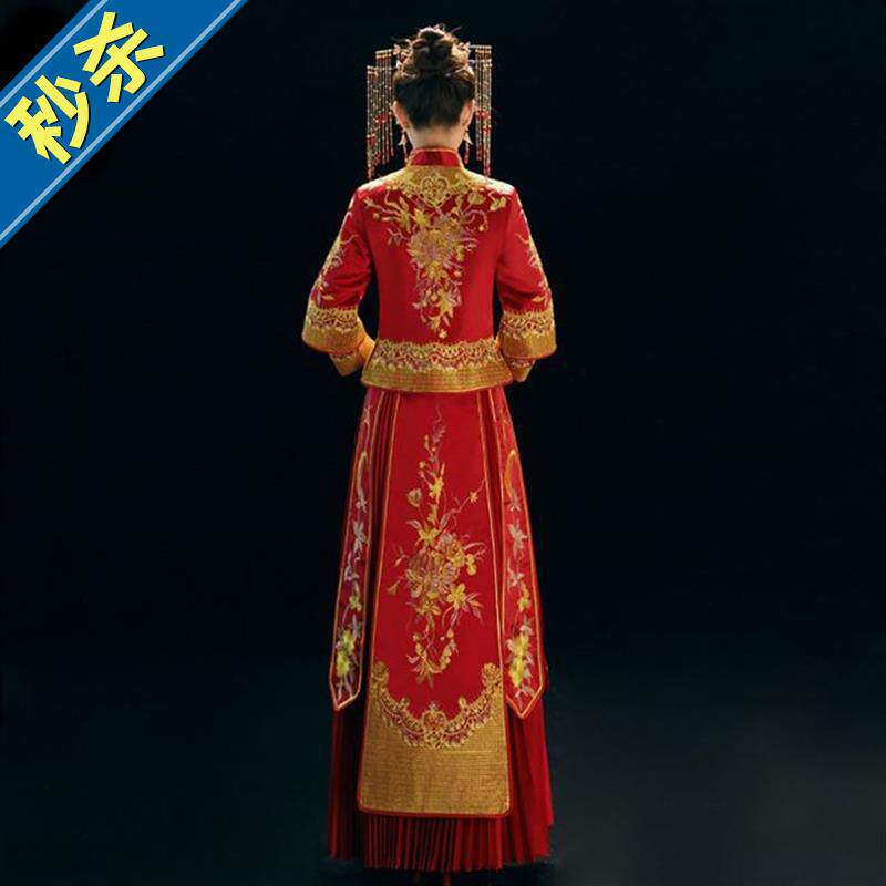 秀禾1服20新款中式婚纱结婚礼服敬酒服新娘秀和服古装出阁服秋季|msdalam kategori Butik wanita / wanita, perkahwinan/Cheongsam/pakaian, perkahwinan - dari Buy2taobao.com untuk memberikan perkhidmatan ejen Taobao profesional membeli