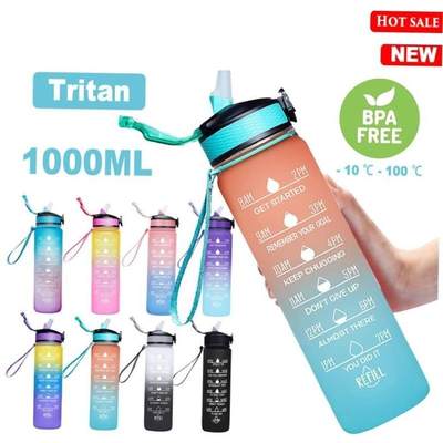 Tritan 1000ml water bottle Gym Waterbottle Sports Water cup