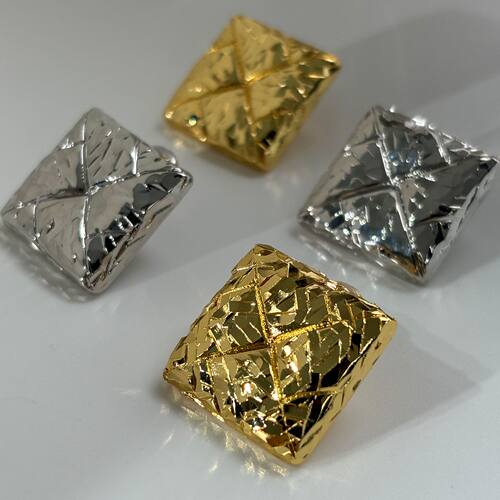 fedoma新款耳钉凡尔赛超精工品质独特设计小众方块925银针耳饰女