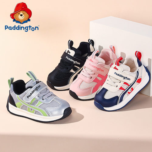 帕丁顿熊儿童运动鞋男童2025秋季新款女宝宝学步鞋时尚小童机能鞋