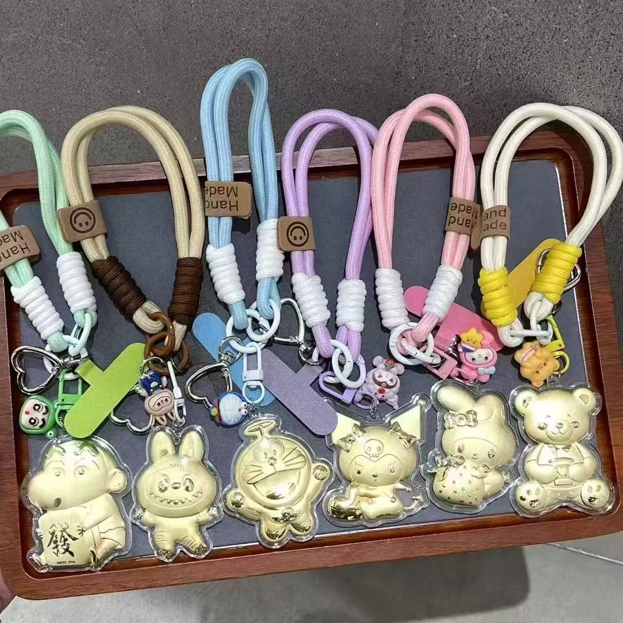 足金999手机链包包挂饰汽车挂饰