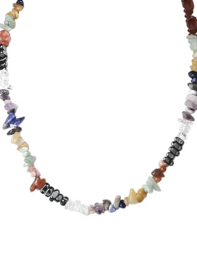 天然石锁骨链男女不掉色项链百搭