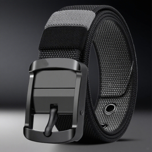 双面帆布腰带男士 休闲战术年轻青少年学生 2025新皮带尼龙编织工装