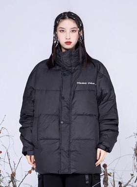 KILLWINNER回到未来三色涂鸦羽绒服冬季2021新款潮牌宽松情侣款KW