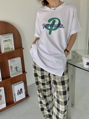 Real price Korean loose and thin short sleeve drawstring adjustable irregular versatile top