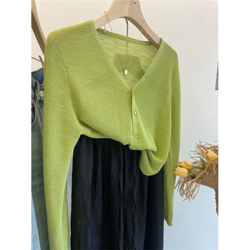 配吊带外搭冰丝开衫防晒外套女夏