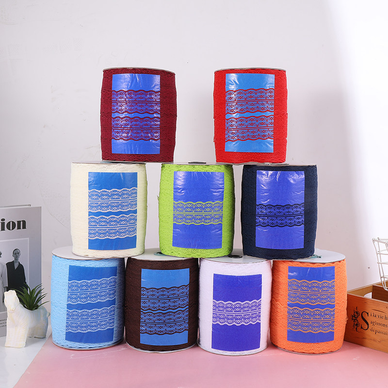 蕾丝花边丝带鲜花包装彩带花店材料DIY蝴蝶结烘焙蛋糕装饰4.5厘米