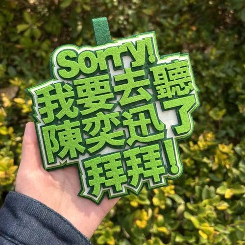 陈奕迅演唱会应援不织布钥匙扣