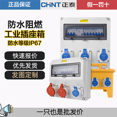 正泰航空插头手提工业插座箱检修箱工地二三级配电箱户外防水箱