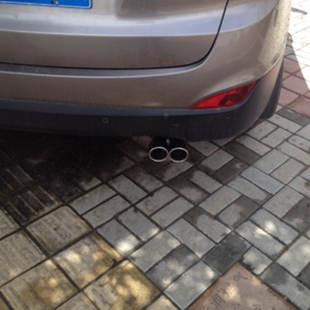 北京现代IX35尾喉改装 饰专用 不锈钢排气管尾气罩烟管消音器汽车装