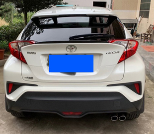 适用丰田CHR奕泽尾喉专用改装 饰 件不锈钢排气管尾气罩汽车烟管装