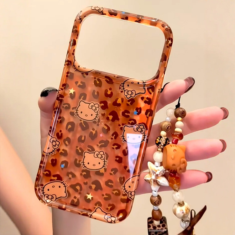韩风ins甜酷辣妹豹纹卡通kt猫带挂绳适用iPhone17promax手机壳苹果15pro新款16超好看13少女14可爱防摔保护套,3C数码配件,手机保护套/壳,淘宝优惠券,粉丝福利购,淘宝优惠卷