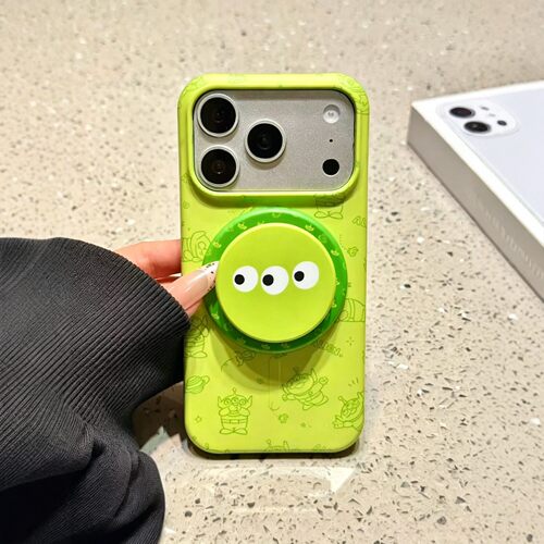 韩系ins卡通动漫线描玩具总动员磁吸支架适用iPhone17promax手机壳苹果15pro新款17pro菲林硬16pro半包保护套