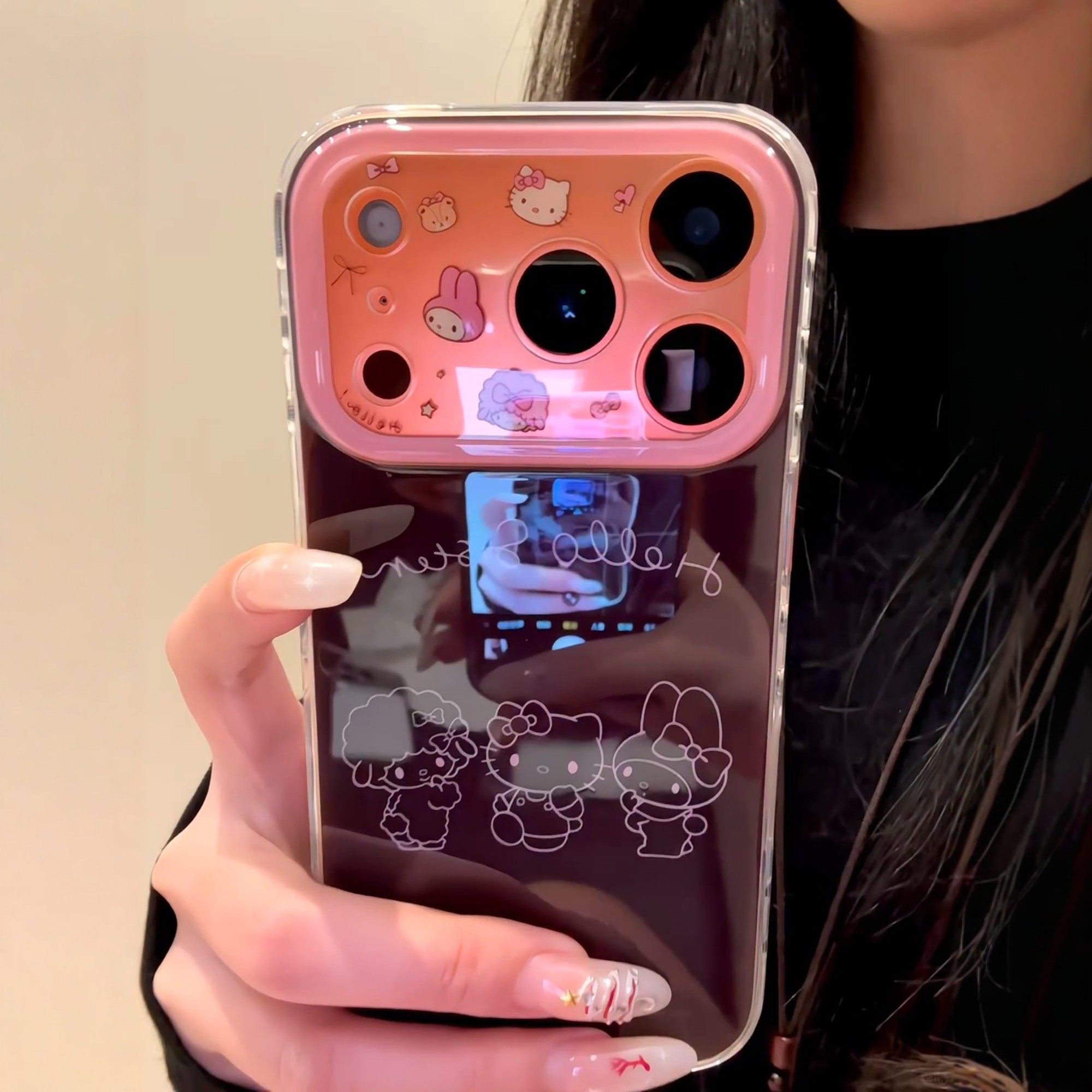 韩风ins棕色线条kt猫美乐蒂适用iPhone17promax手机壳苹果15pro新款16可爱卡通13女款14创意15全包防摔保护套,3C数码配件,手机保护套/壳,淘宝优惠券,粉丝福利购,淘宝优惠卷