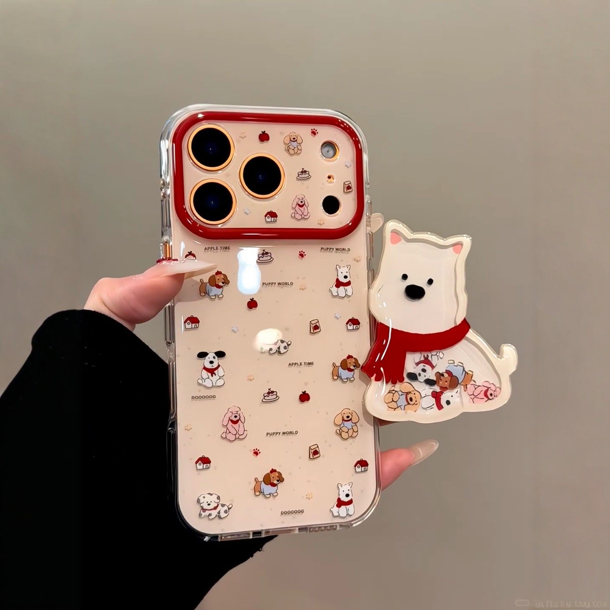 冬日jellycat卡通可爱西高地摇摇乐支架适用iPhone17promax手机壳苹果15pro新款16创意17超火16pro防摔保护套,3C数码配件,手机保护套/壳,淘宝优惠券,粉丝福利购,淘宝优惠卷