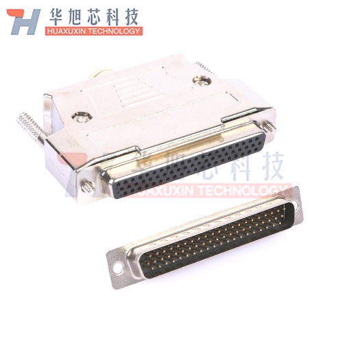 全铜镀金 DB62 三排62针插头 DB62公头 母头 焊线式 HDB62连接器