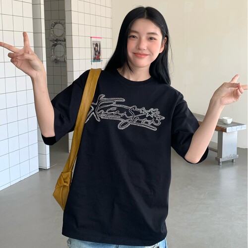 Khiansoon夏季新款复古短袖T恤
