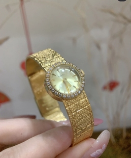 日本BABILA中古复古手表小众精致轻奢镶钻小表盘金表高级感气质女