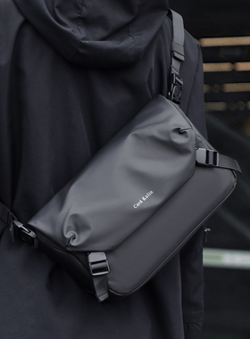 Card Kolin新款时尚男士斜挎包青年潮流机能风单肩包横款休闲包邮