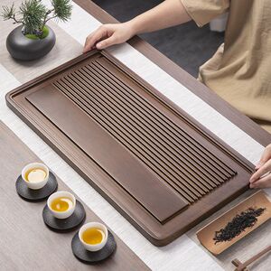 和盛源新中式超薄竹制干泡茶盘雅致经典过滤茶具品味办公室
