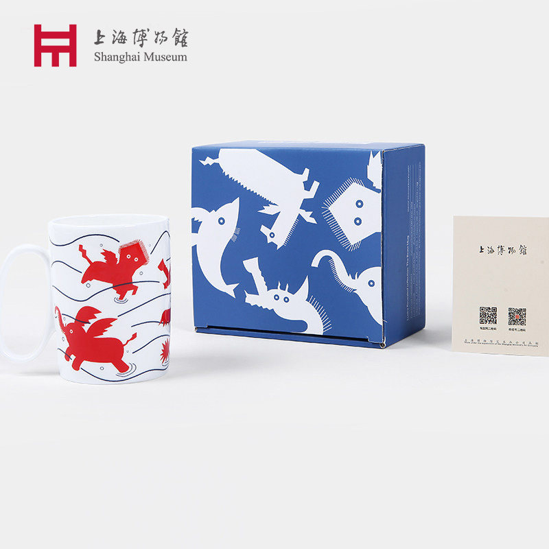 上海博物馆 瑞兽创意马克杯设计师联名骨瓷杯子学生礼物送女友|msdalam kategori bekalan perayaan/hadiah, produk budaya dan kreatif, cawan budaya dan kreatif - dari Buy2taobao.com untuk memberikan perkhidmatan ejen Taobao profesional membeli