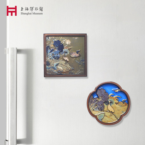 上海博物馆冰箱贴莲塘乳鸭图磁贴个性创意留言贴纪念礼品文创礼物