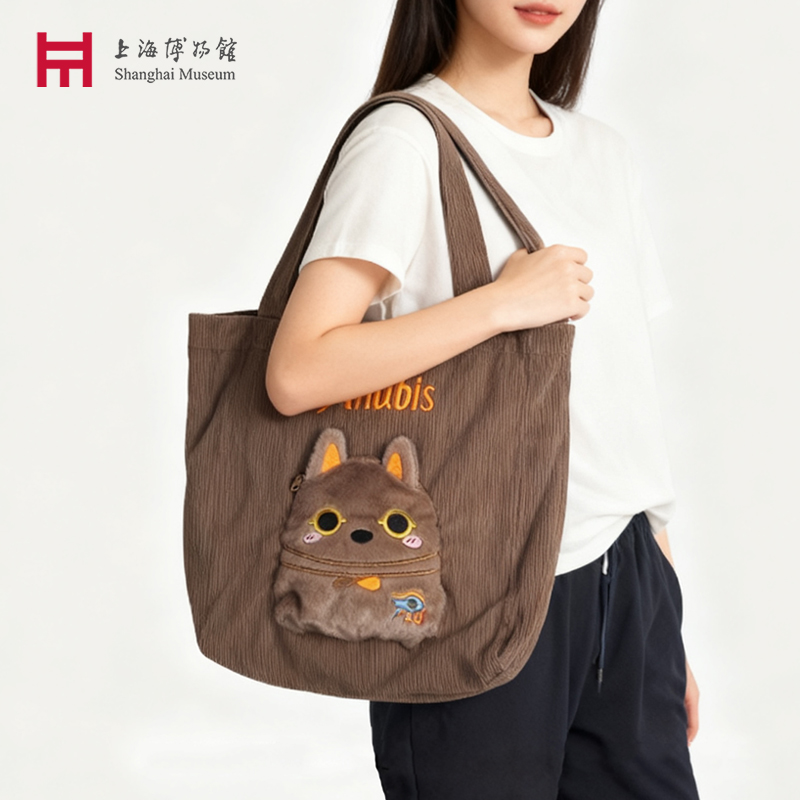 上海博物馆埃及展创意水桶帆布包