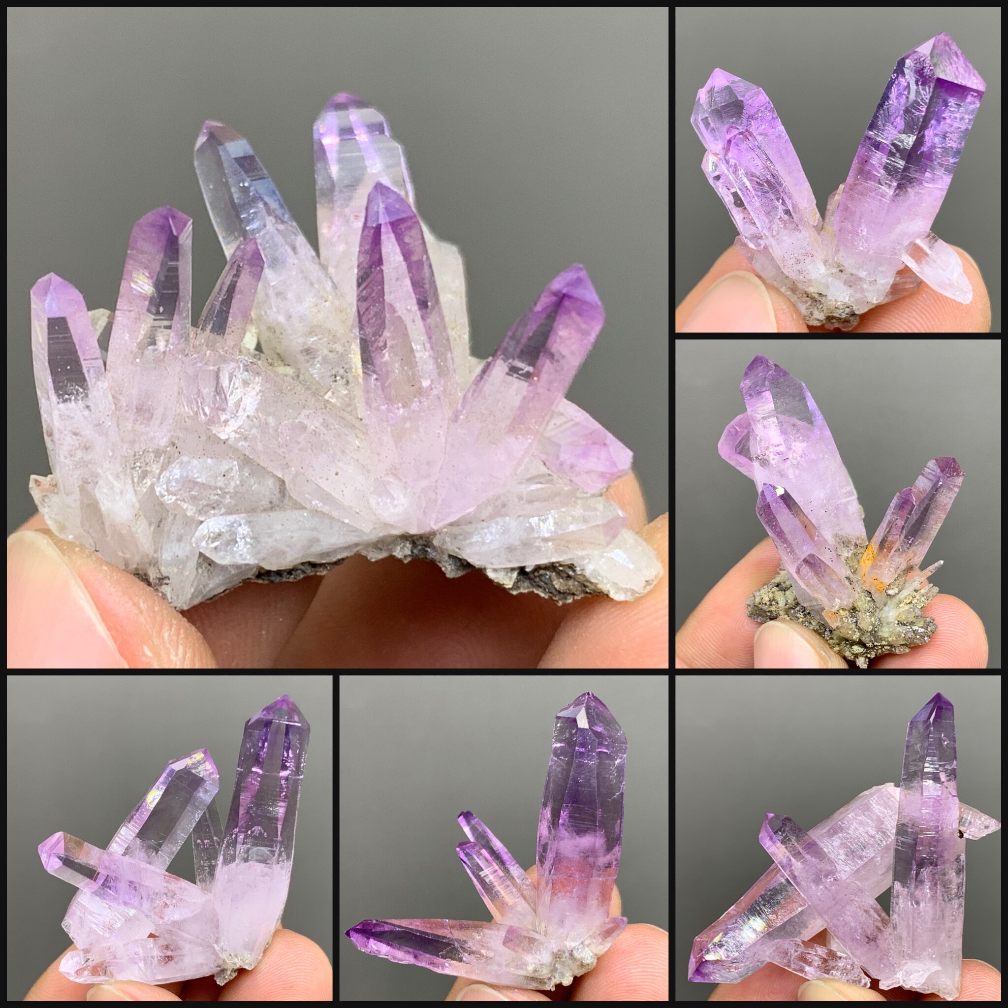 墨西哥克鲁兹紫水晶晶簇天然矿物晶体矿石标本收藏观赏原石摆件