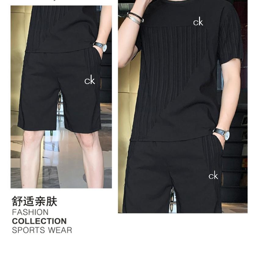 CURAWV KNWTI 2025新款夏季男士短袖T恤圆领休闲百搭潮流印花上衣
